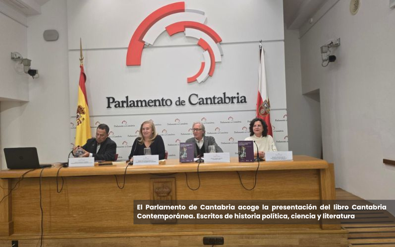 El Parlamento de Cantabria acoge la presentación de la nueva obra de Manuel Suárez Cortina, ya disponible en edición digital accesible